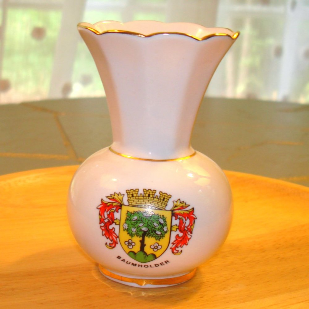 Vintage Ceramic Decor Porcelain Bud Vase Germany
